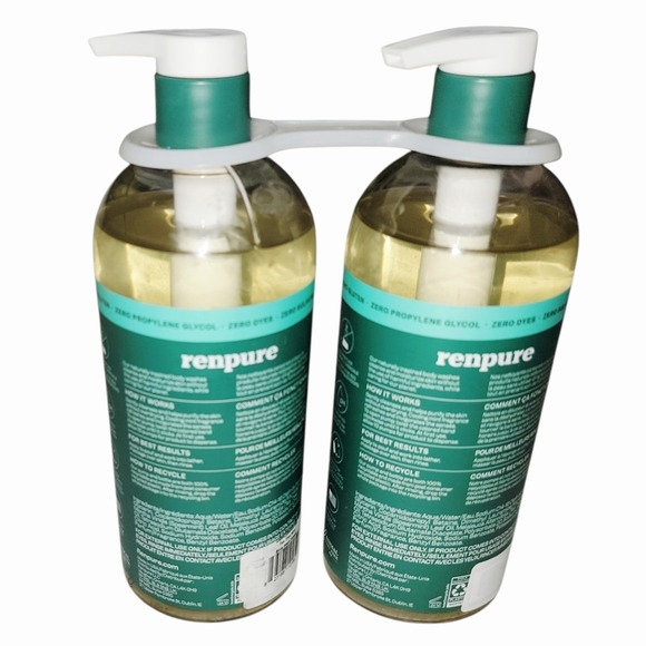 Renpure Tea Tree & Mint Purifying Body Wash 24oz Each Lot of 2 Sulfate Free - Picture 2 of 2